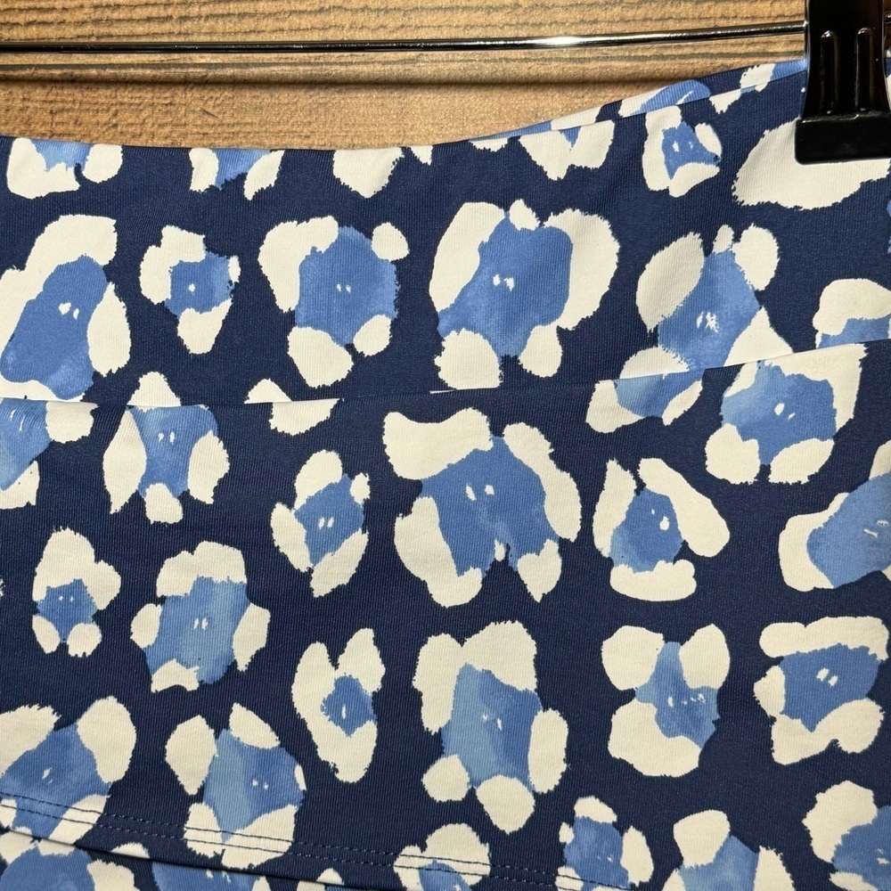 J. McLaughlin Nicola Skirt Blue Animal Print size XL Catalina Cloth - Picture 4 of 8